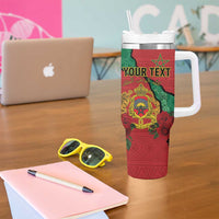 Personalised Morocco Tumbler With Handle Coat Of Arms With Rose