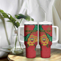Personalised Morocco Tumbler With Handle Coat Of Arms With Rose