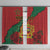 Personalised Morocco Window Curtain Coat Of Arms With Rose