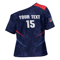 Namibia Cricket Custom Cross Shoulder Shirt Come On Eagles