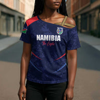 Namibia Cricket Custom Cross Shoulder Shirt Come On Eagles