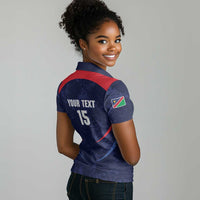 Namibia Cricket Custom Women Polo Shirt Come On Eagles