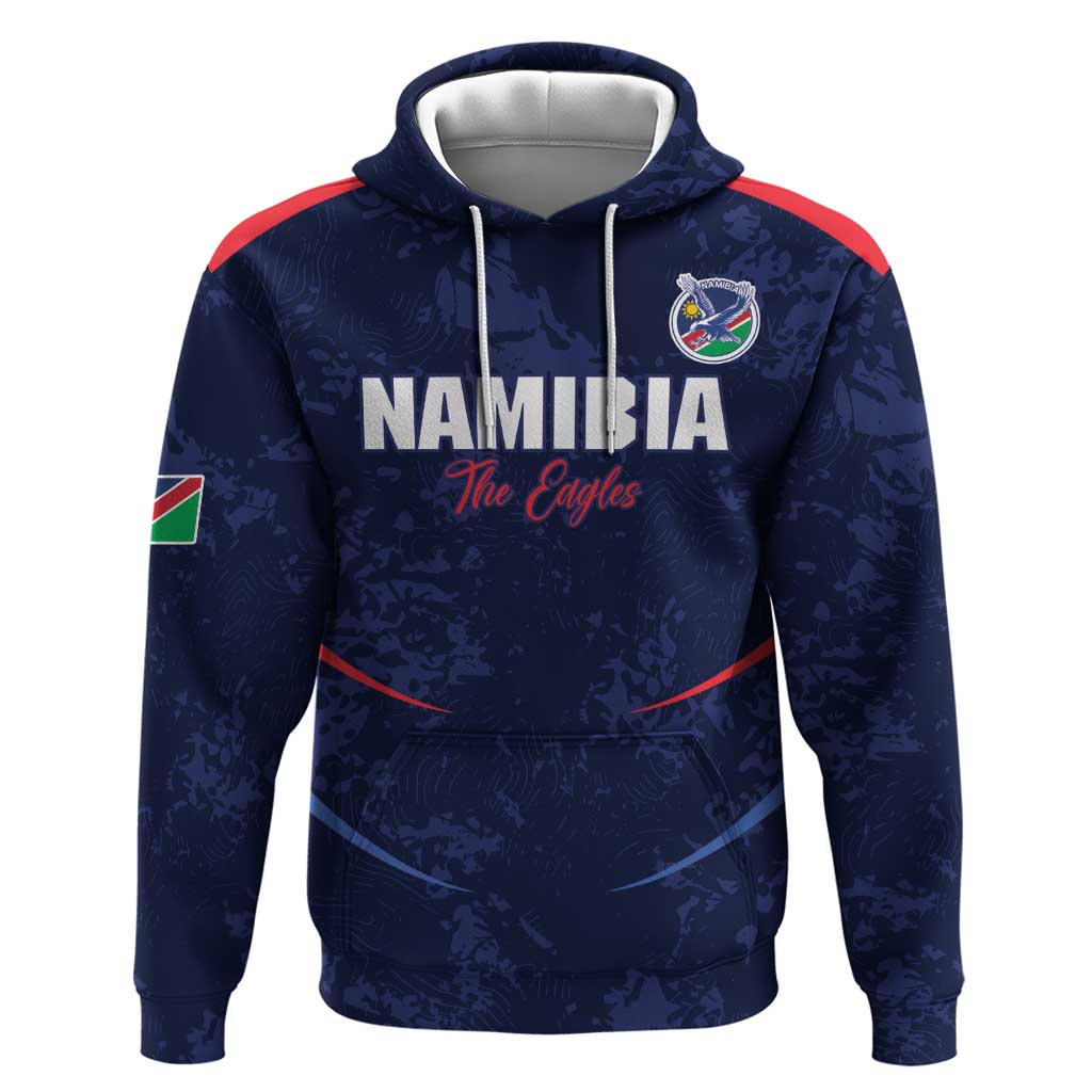 Namibia Cricket Custom Zip Hoodie Come On Eagles