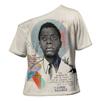 James Baldwin Cross Shoulder Shirt Civil Rights Writer