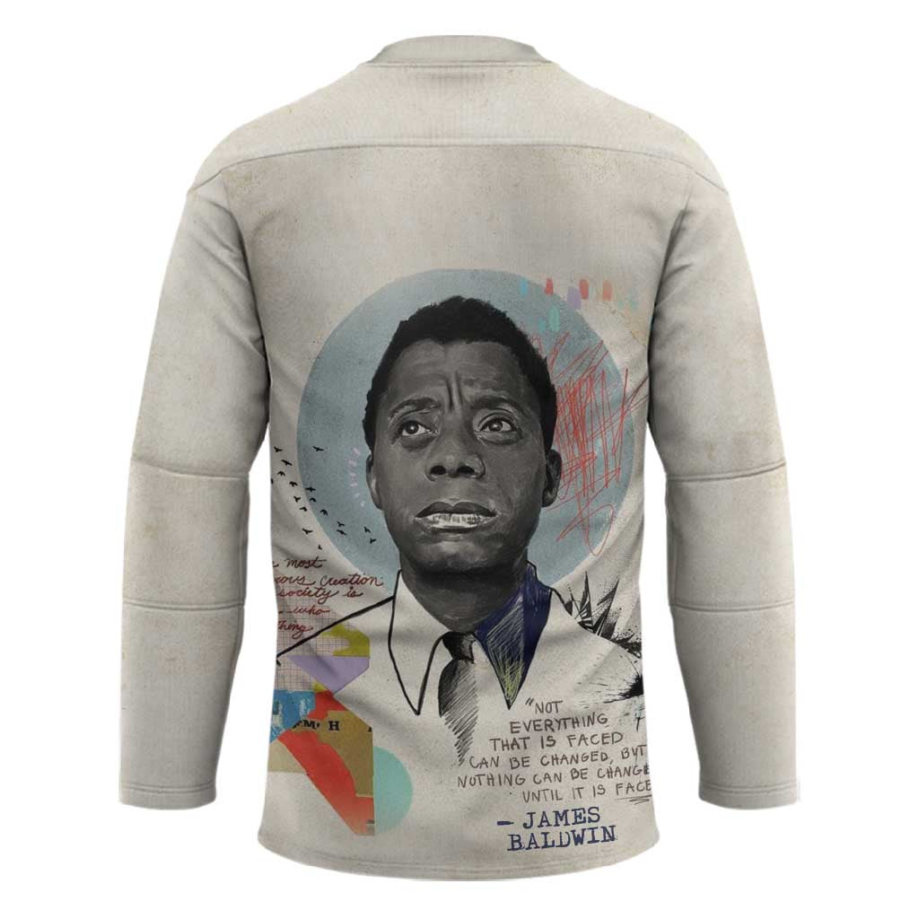 James Baldwin Hockey Jersey Civil Rights Writer