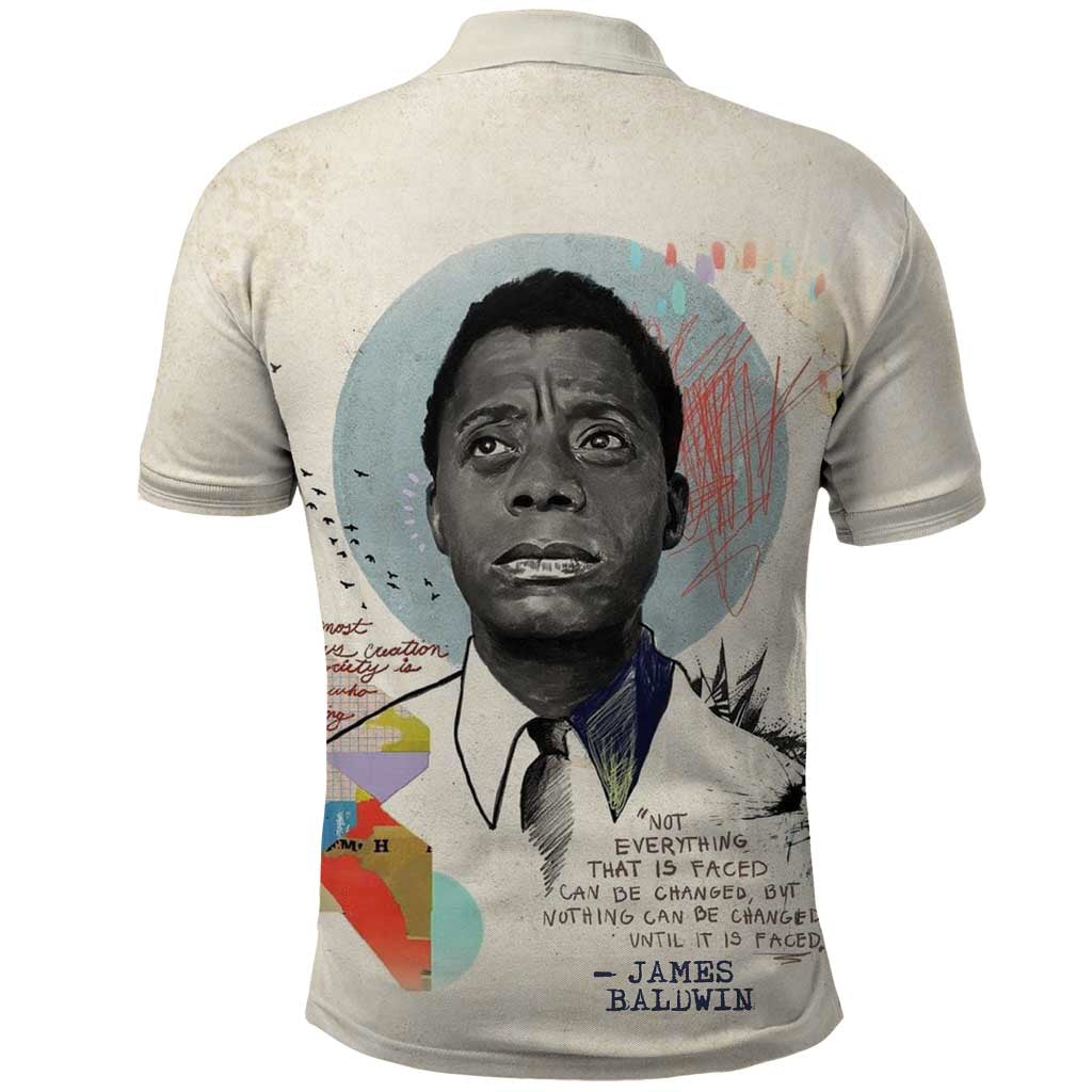 James Baldwin Polo Shirt Civil Rights Writer