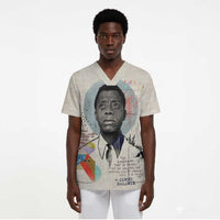 James Baldwin Scrub Top Civil Rights Writer