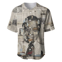 James Baldwin Baseball Jersey Vintage Newspaper Style