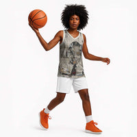 James Baldwin Basketball Jersey Vintage Newspaper Style