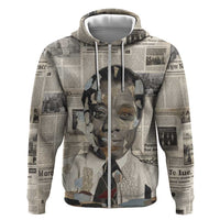 James Baldwin Hoodie Vintage Newspaper Style