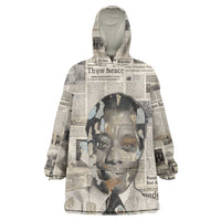 James Baldwin Kid Wearable Blanket Hoodie Vintage Newspaper Style