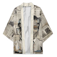 James Baldwin Kimono Vintage Newspaper Style