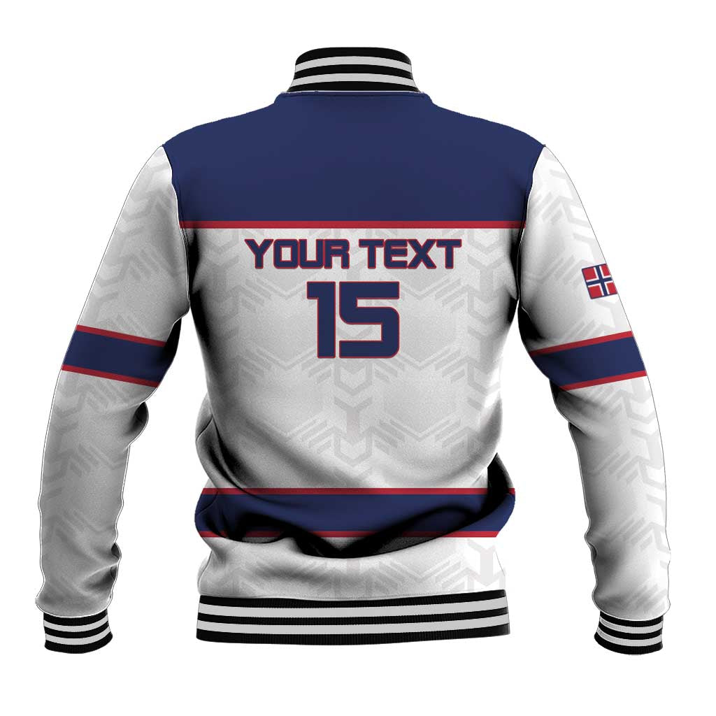 Custom Norway Ice Hockey 2026 Baseball Jacket Come On Polar Bears