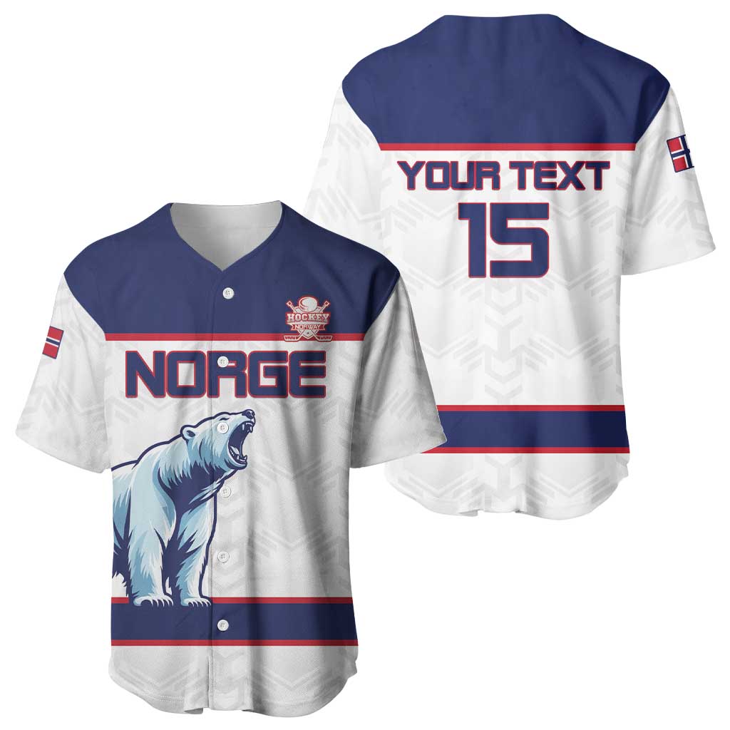 Custom Norway Ice Hockey 2026 Baseball Jersey Come On Polar Bears