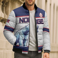Custom Norway Ice Hockey 2026 Bomber Puffer Jacket Come On Polar Bears