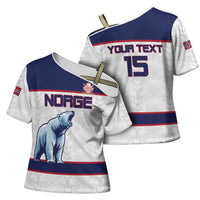 Custom Norway Ice Hockey 2026 Cross Shoulder Shirt Come On Polar Bears