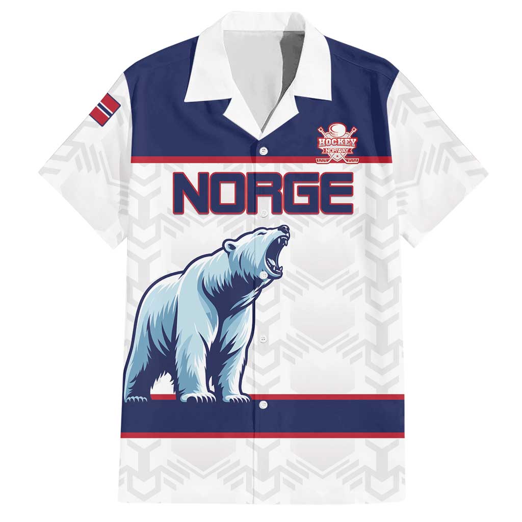 Custom Norway Ice Hockey 2026 Hawaiian Shirt Come On Polar Bears