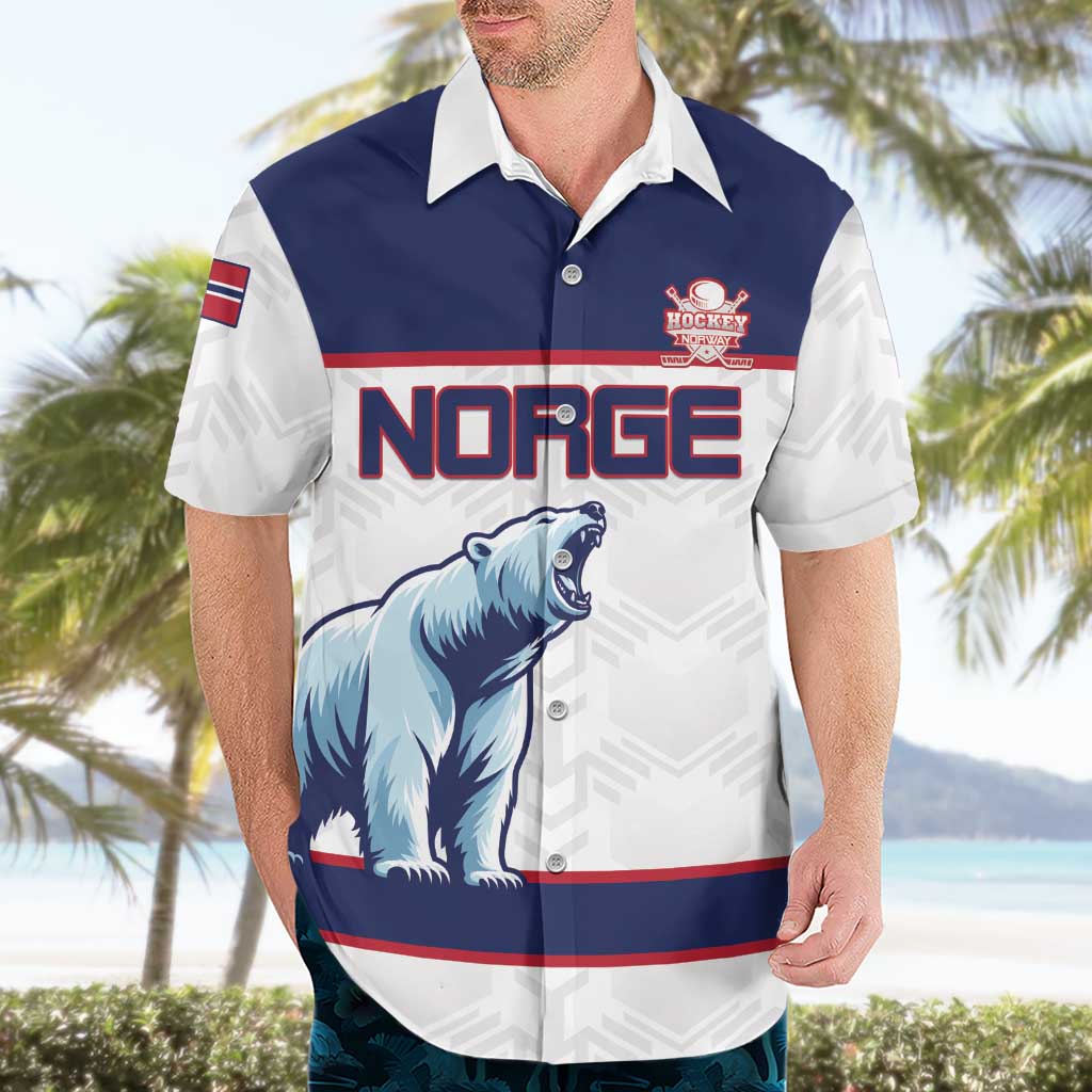 Custom Norway Ice Hockey 2026 Hawaiian Shirt Come On Polar Bears