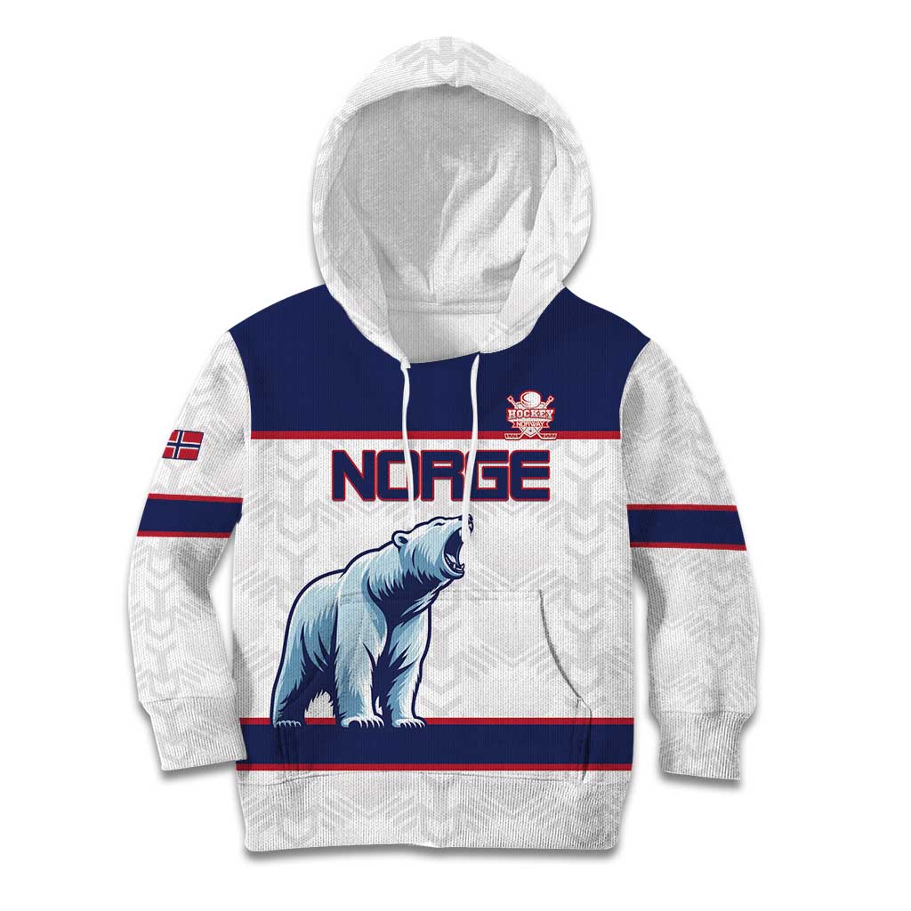 Custom Norway Ice Hockey 2026 Kid Hoodie Come On Polar Bears