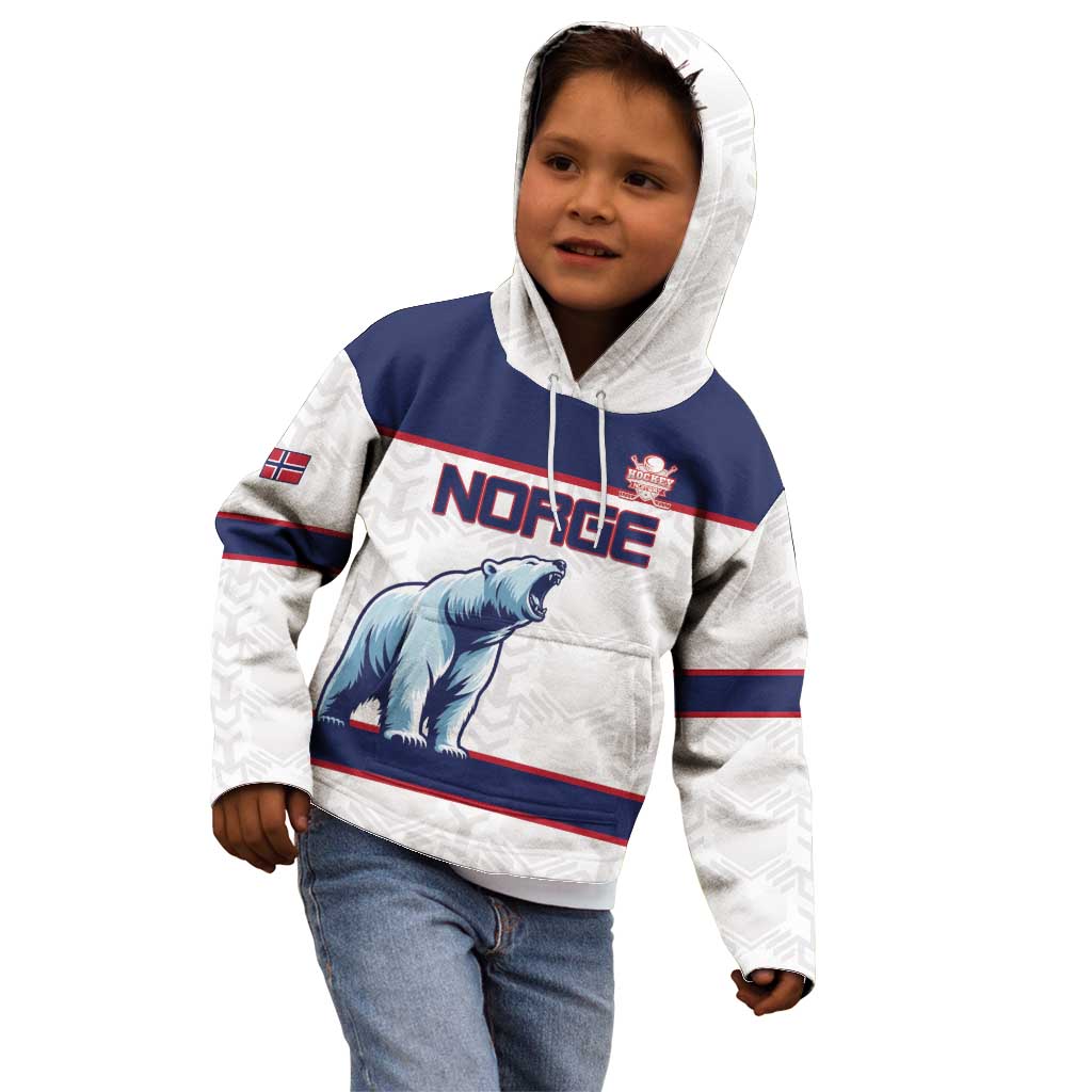 Custom Norway Ice Hockey 2026 Kid Hoodie Come On Polar Bears