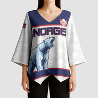 Custom Norway Ice Hockey 2026 Kimono Sleeve Blouse Come On Polar Bears