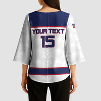 Custom Norway Ice Hockey 2026 Kimono Sleeve Blouse Come On Polar Bears