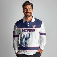Custom Norway Ice Hockey 2026 Long Sleeve Polo Shirt Come On Polar Bears