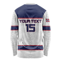 Custom Norway Ice Hockey 2026 Long Sleeve Shirt Come On Polar Bears