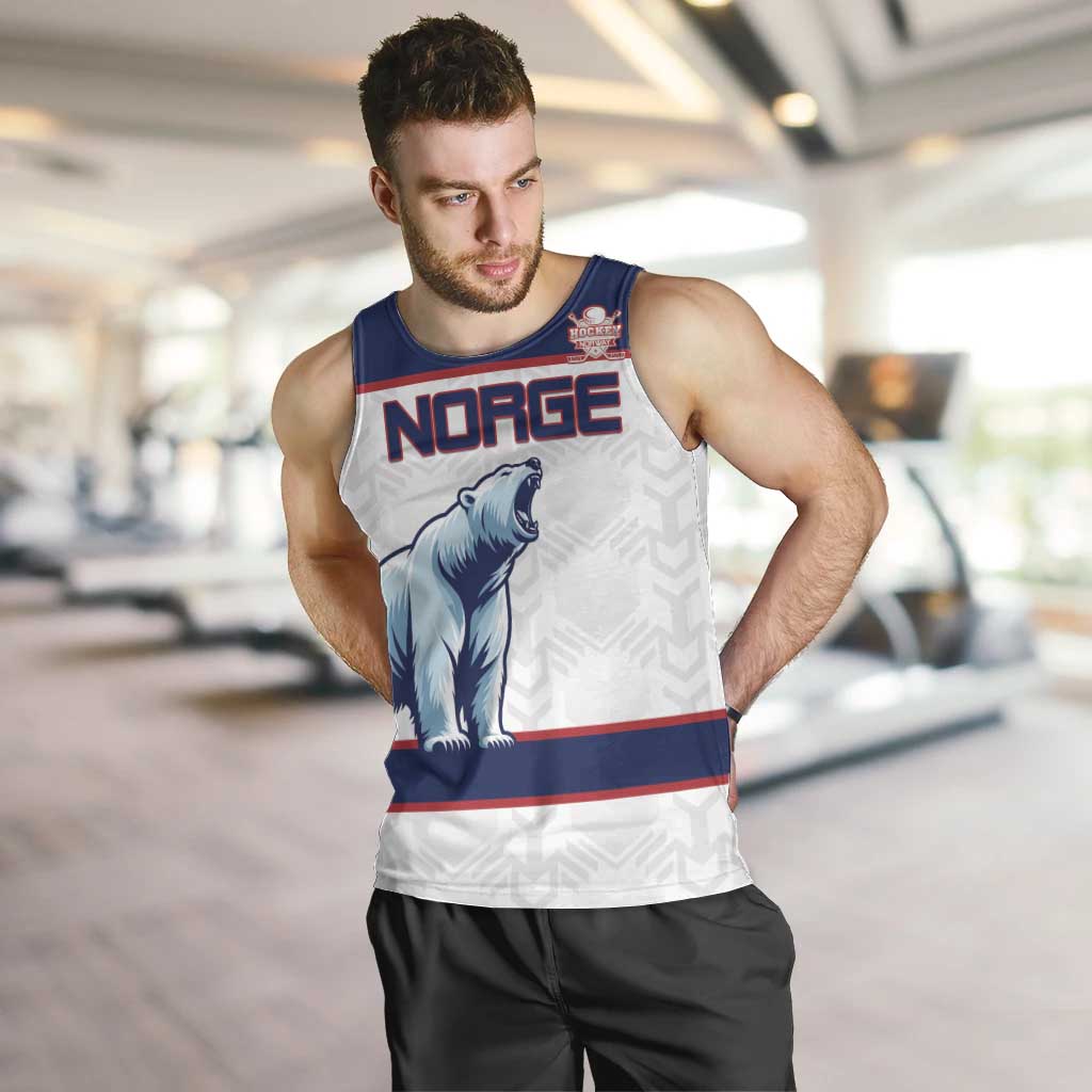 Custom Norway Ice Hockey 2026 Men Tank Top Come On Polar Bears