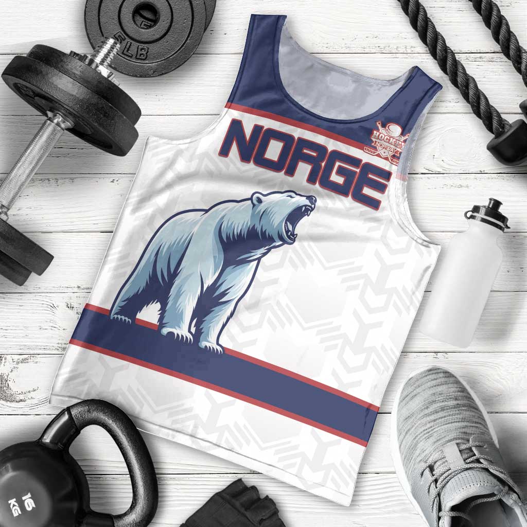 Custom Norway Ice Hockey 2026 Men Tank Top Come On Polar Bears