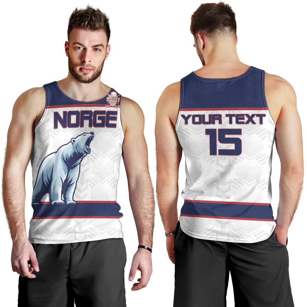 Custom Norway Ice Hockey 2026 Men Tank Top Come On Polar Bears