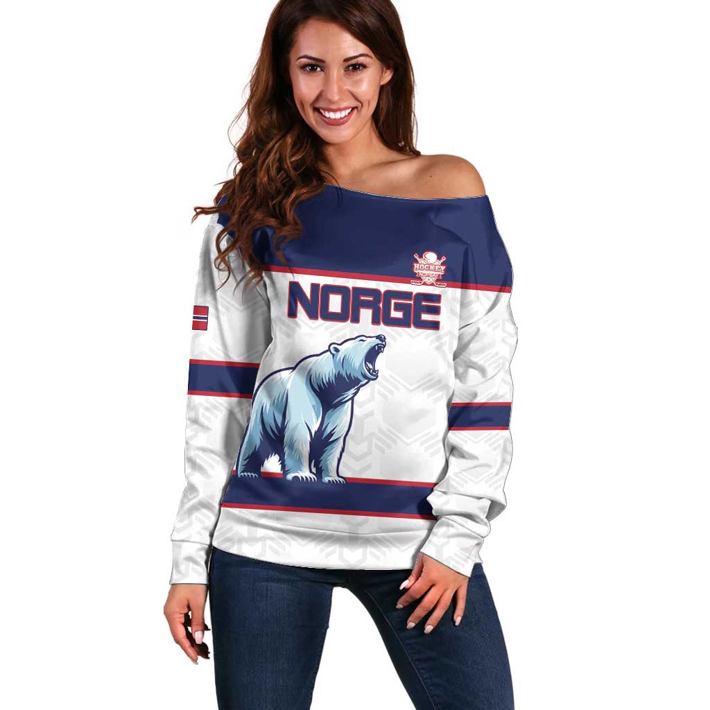 Custom Norway Ice Hockey 2026 Off Shoulder Sweater Come On Polar Bears