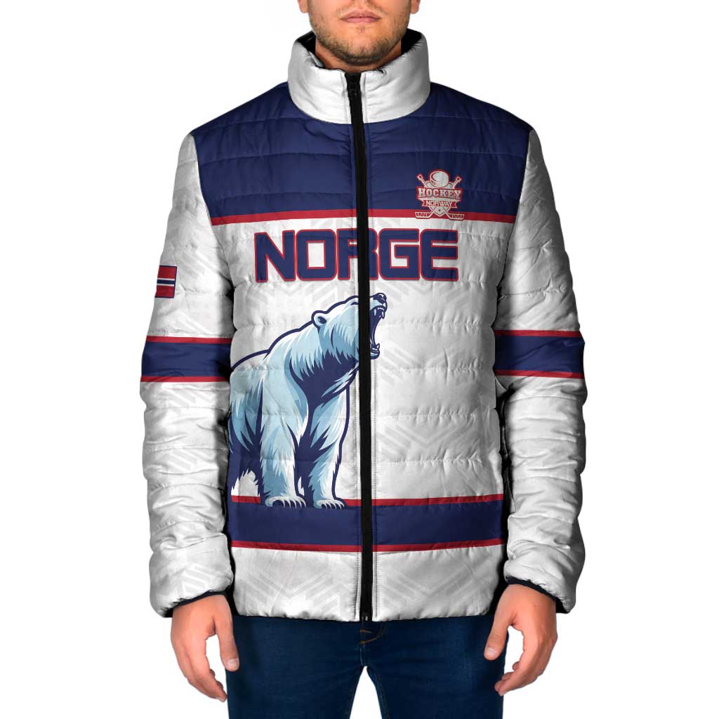 Custom Norway Ice Hockey 2026 Padded Jacket Come On Polar Bears