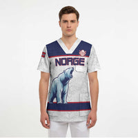 Custom Norway Ice Hockey 2026 Scrub Top Come On Polar Bears