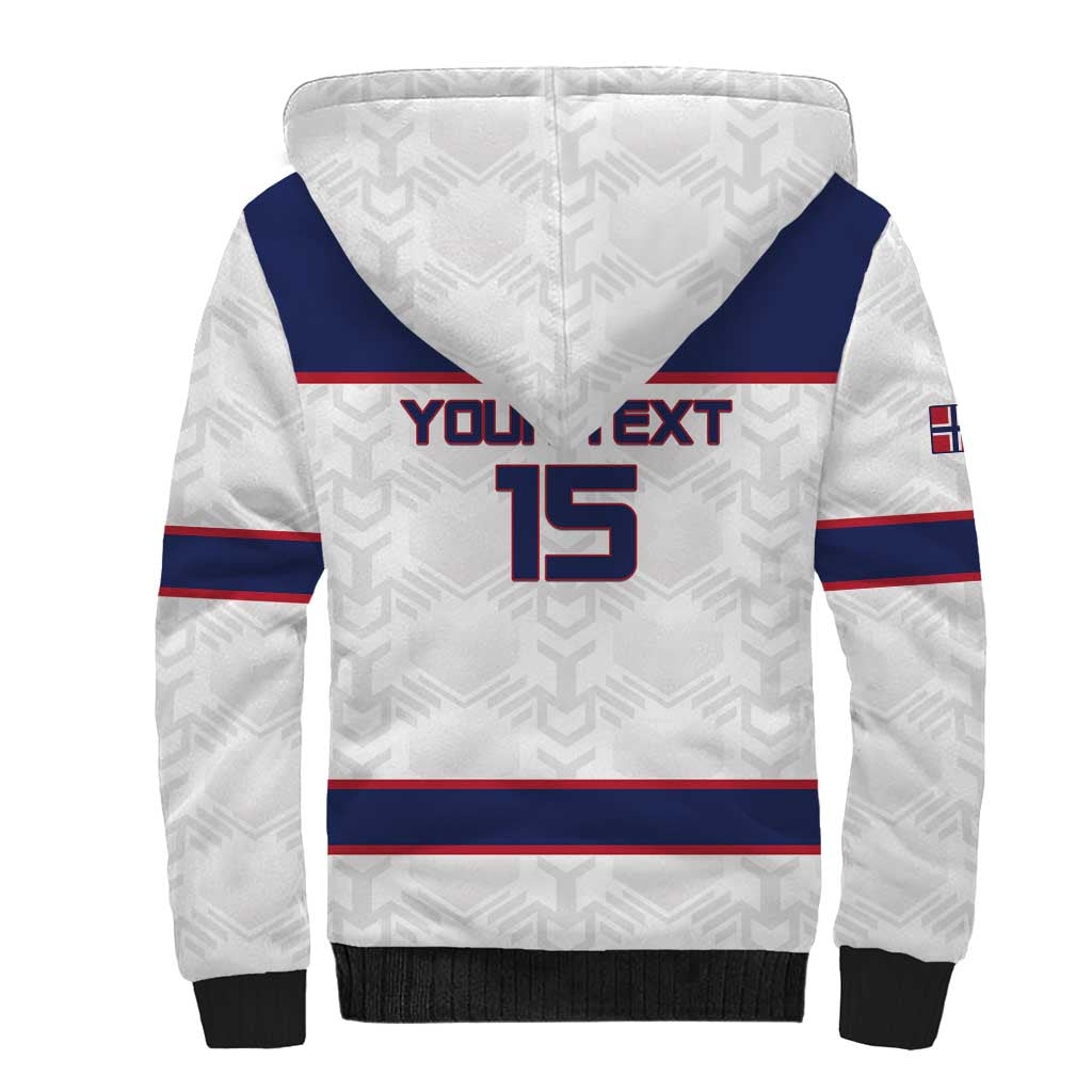 Custom Norway Ice Hockey 2026 Sherpa Hoodie Come On Polar Bears