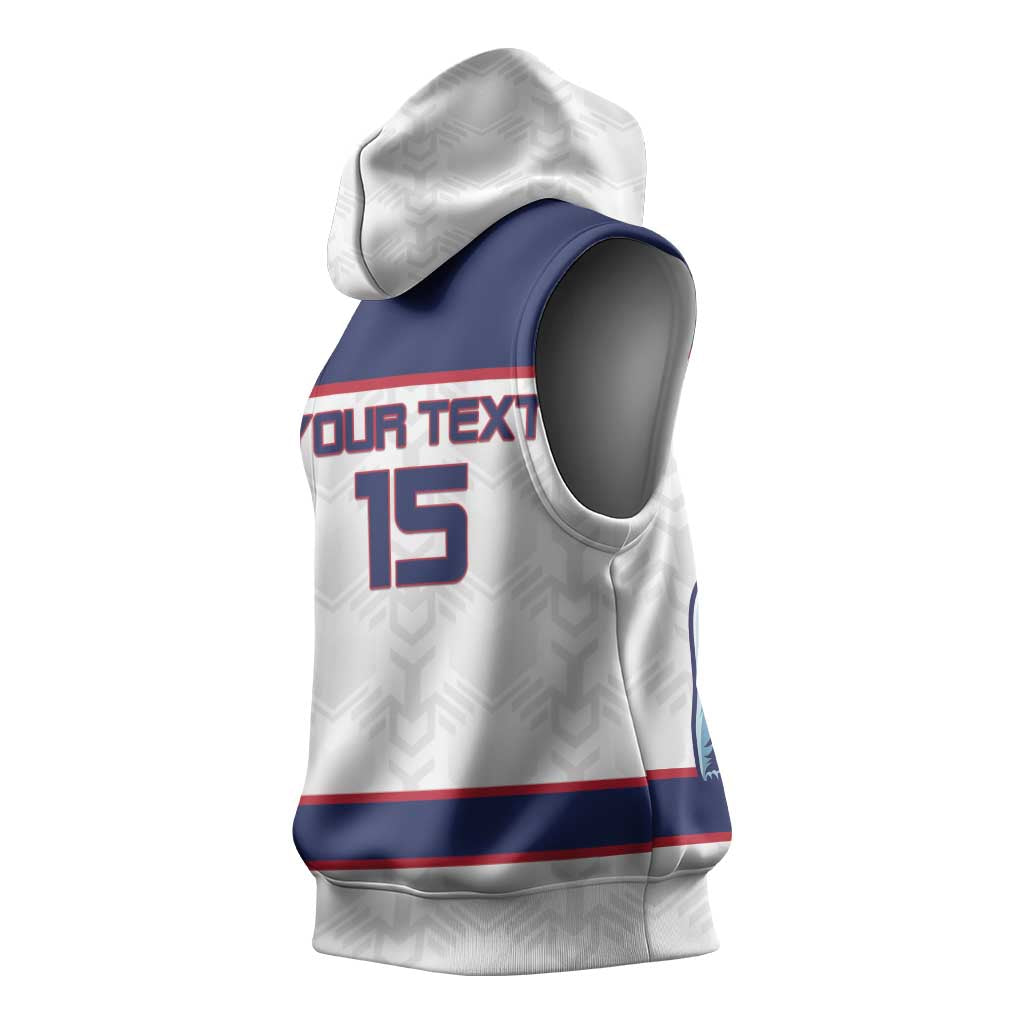 Custom Norway Ice Hockey 2026 Sleeveless Hoodie Come On Polar Bears