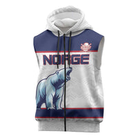 Custom Norway Ice Hockey 2026 Sleeveless Zip Hoodie Come On Polar Bears