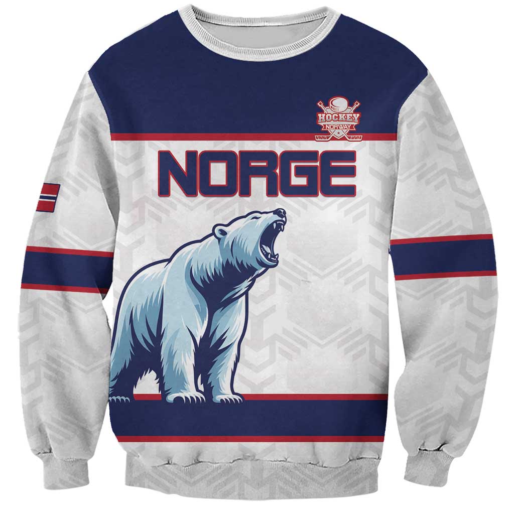 Custom Norway Ice Hockey 2026 Sweatshirt Come On Polar Bears