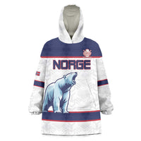 Custom Norway Ice Hockey 2026 Wearable Blanket Hoodie Come On Polar Bears