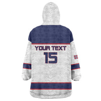 Custom Norway Ice Hockey 2026 Wearable Blanket Hoodie Come On Polar Bears