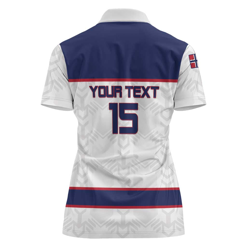 Custom Norway Ice Hockey 2026 Women Polo Shirt Come On Polar Bears