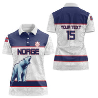 Custom Norway Ice Hockey 2026 Women Polo Shirt Come On Polar Bears