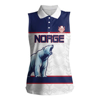 Custom Norway Ice Hockey 2026 Women Sleeveless Polo Shirt Come On Polar Bears