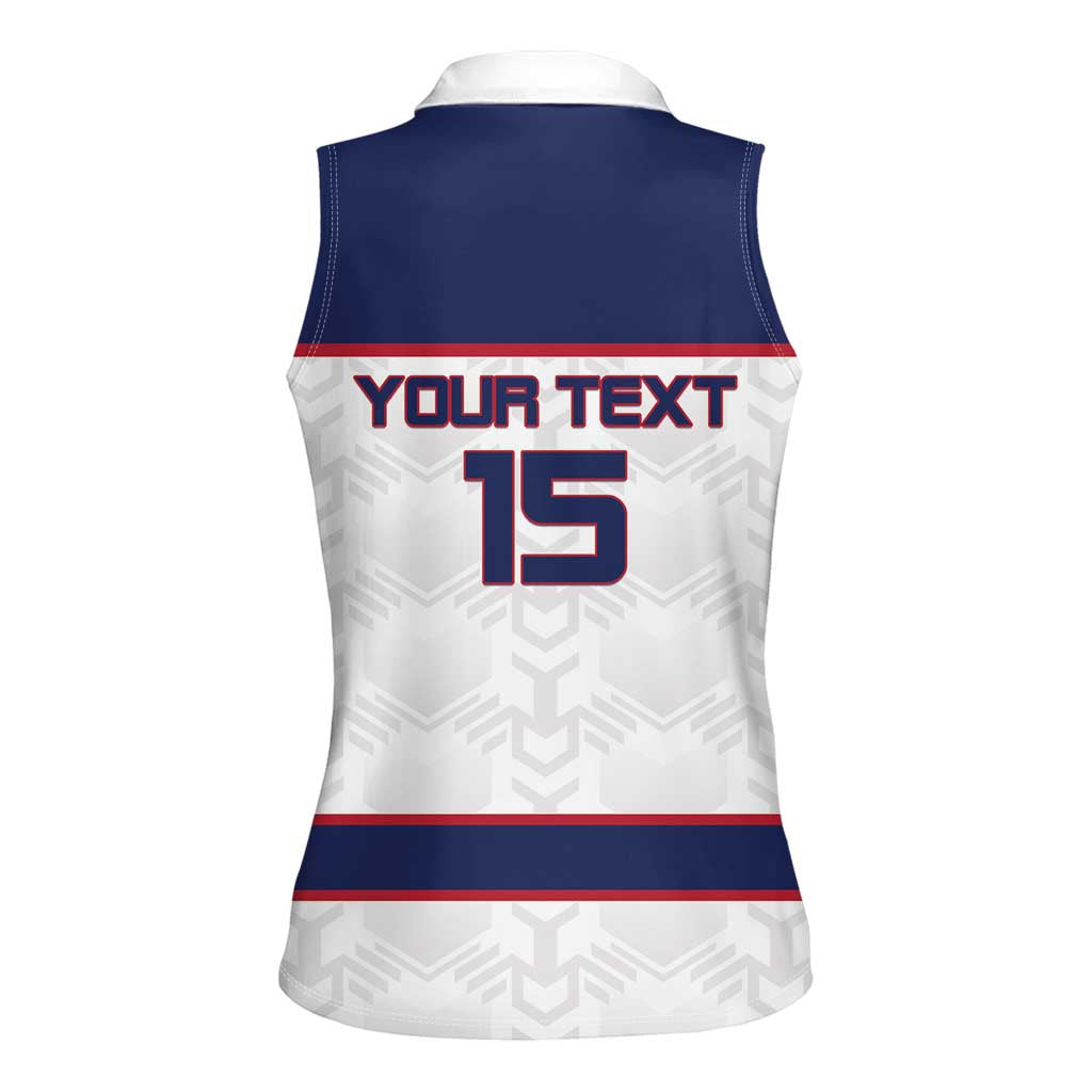 Custom Norway Ice Hockey 2026 Women Sleeveless Polo Shirt Come On Polar Bears