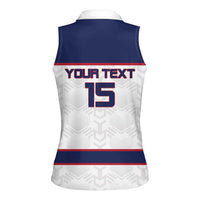 Custom Norway Ice Hockey 2026 Women Sleeveless Polo Shirt Come On Polar Bears