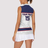 Custom Norway Ice Hockey 2026 Women Sleeveless Polo Shirt Come On Polar Bears