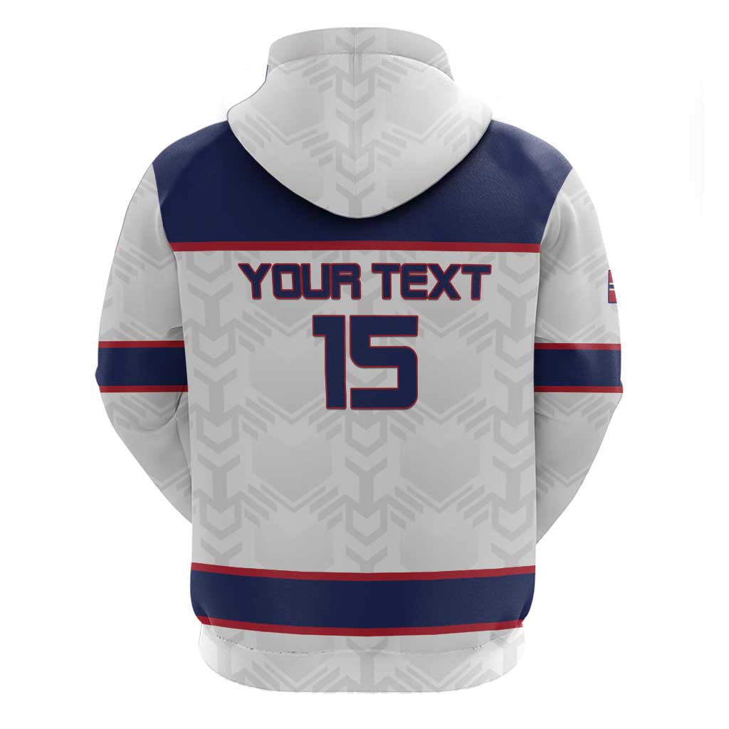 Custom Norway Ice Hockey 2026 Zip Hoodie Come On Polar Bears