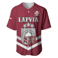 Custom Latvia Ice Hockey 2026 Baseball Jersey Never Backs Down