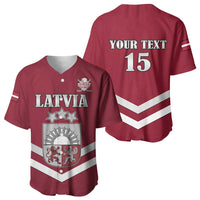 Custom Latvia Ice Hockey 2026 Baseball Jersey Never Backs Down
