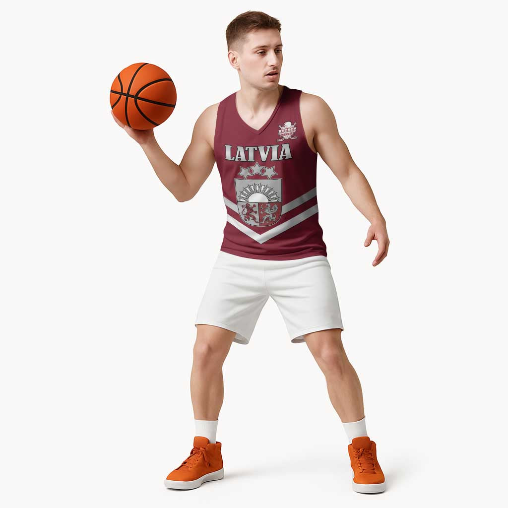 Custom Latvia Ice Hockey 2026 Basketball Jersey Never Backs Down